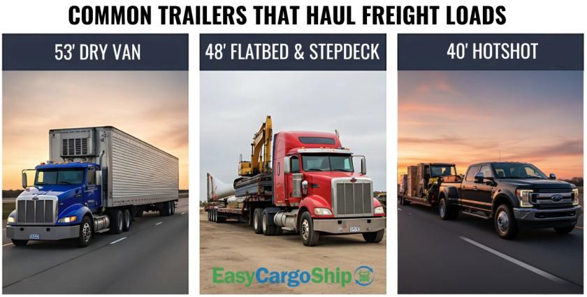 common trailers that haul freight loads