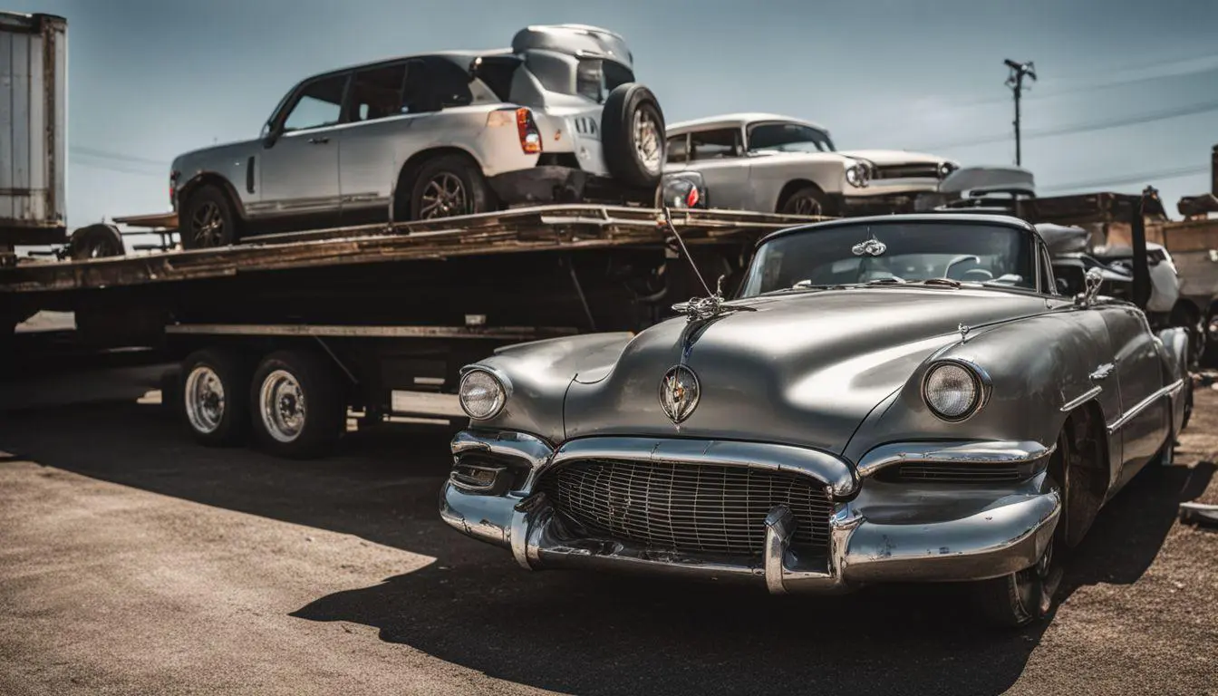 Preparing a Salvage Car for Shipping